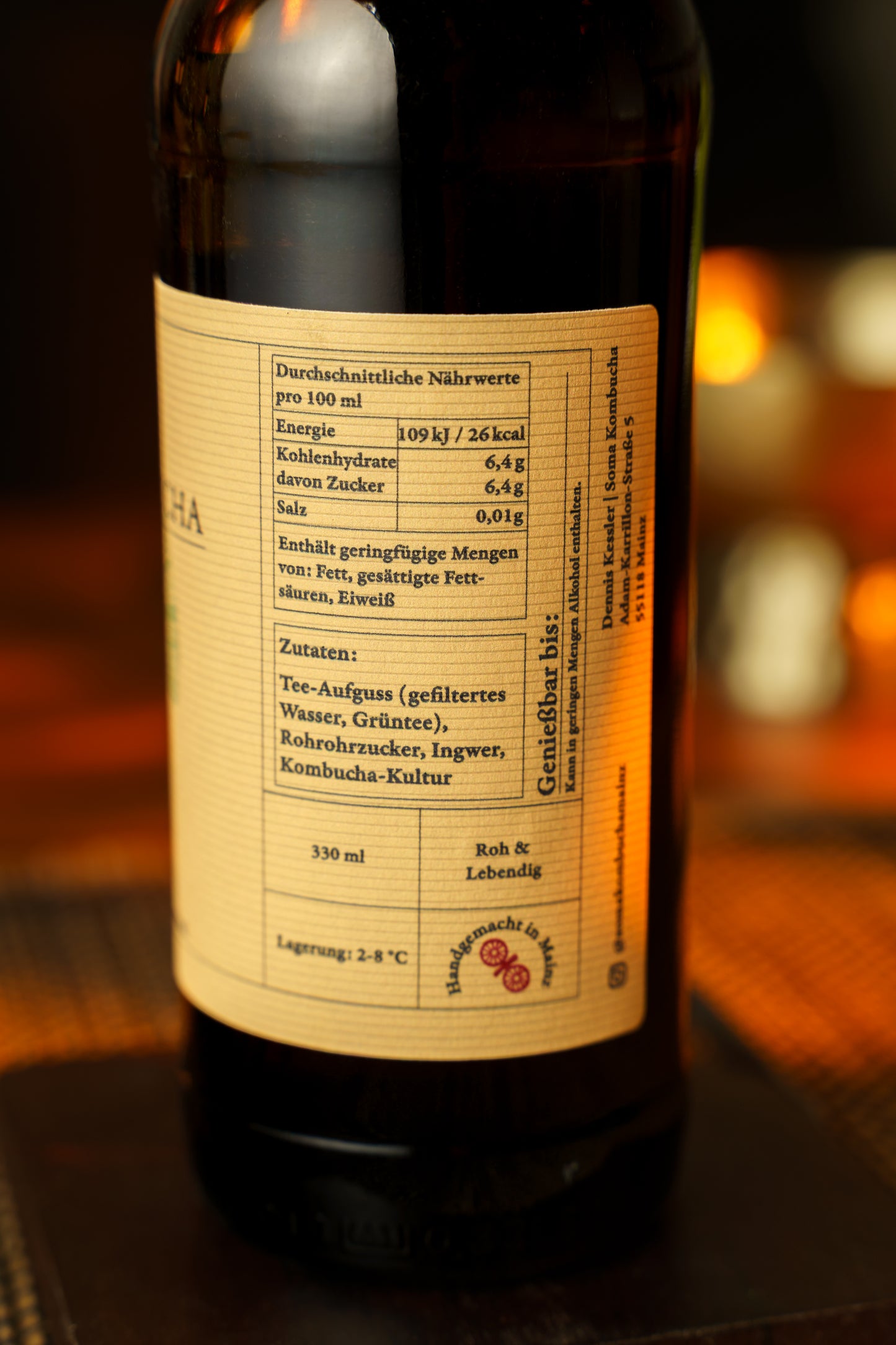 Soma Kombucha - Ingwer 6x330ml