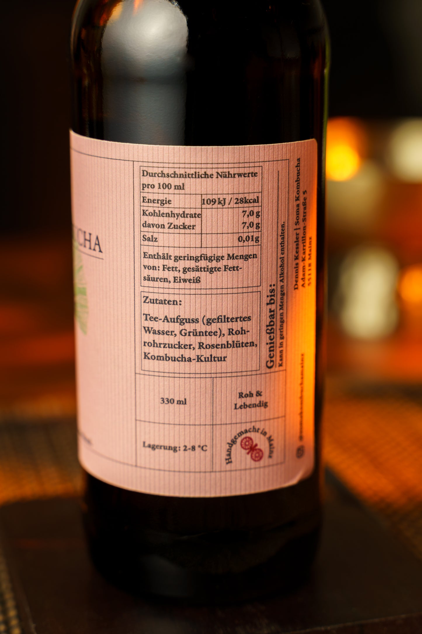 Soma Kombucha - Rosenblüte 6x330ml